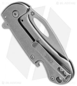 CRKT Bev-Edge Flipper Knife W/ Bottle Opener (2.5" Stonewash) 4630 -Crkt Shop CRKT Bev Edge Flipper Bottle Opener SW 4630 BHQ 92271 jr side
