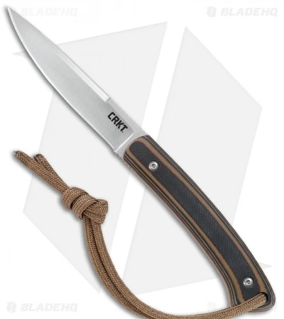 CRKT Folts Biwa Fixed Blade Knife Brown/Black G-10 (3" Satin) 3 CRKT Folts Biwa Fixed Blade Knife Brown/Black G-10 (3" Satin)