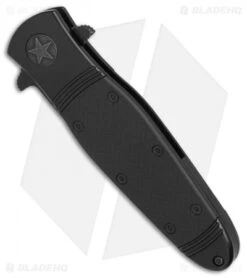 CRKT Bombastic Frame Lock Knife Black GFN (3.3" Black) K345KKSP 8 CRKT Bombastic Frame Lock Knife Black GFN (3.3" Black) K345KKSP -Crkt Shop CRKT Bombastic Black Plain Edge BHQ 78172 er spine