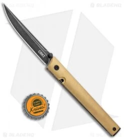 CRKT CEO Liner Lock Blade HQ Exclusive Knife Brass (3.11" Black Stonewash D2) 9 CRKT CEO Liner Lock Blade HQ Exclusive Knife Brass (3.11" Black Stonewash D2) -Crkt Shop CRKT Brass CEO LL Black SW BHQ 113987 jr bottlecap