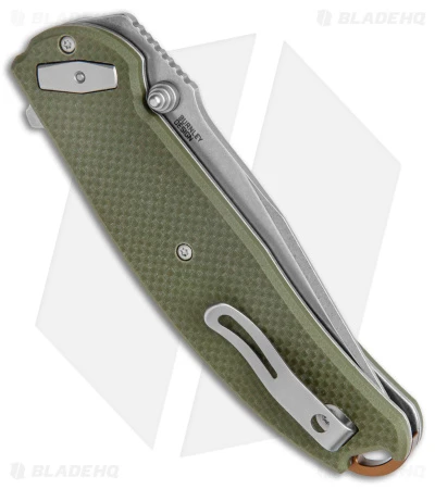 CRKT Burnley Butte Deadbolt Lock Assisted Flipper Knife Green G-10 (3.3" SW) 5 CRKT Burnley Butte Deadbolt Lock Assisted Flipper Knife Green G-10 (3.3" SW) - Image 3