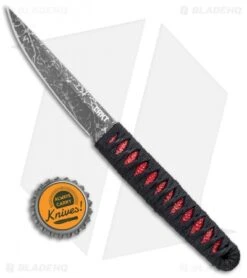 CRKT Burnley Obake Fixed Blade Knife Red (3.64" Gray TiNi) 2367R -Crkt Shop CRKT Burnley Obake Red Gray TiNi 2367R BHQ 72808 jr bottlecap