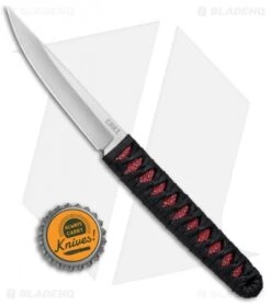CRKT Burnley Obake Fixed Blade Knife Red (3.64" Satin) 2367RS -Crkt Shop CRKT Burnley Obake Red Satin 2367RSC BHQ 72437 jr bottlecap