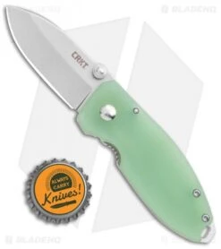 CRKT Burnley Squid Frame Lock Knife Natural G-10 (2.25" SW D2) -Crkt Shop CRKT Burnley Squid FL Natural G 10 Satin BHQ 107739 jr bottlecap