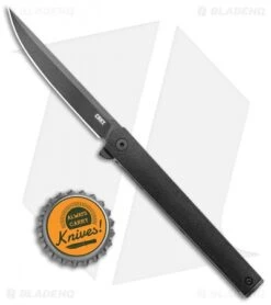 CRKT CEO Flipper Liner Lock Knife Black GRN (3.25" Black) -Crkt Shop CRKT CEO Black Glass Reinforced Nylon LL Black BHQ 138962 jr bottlecap