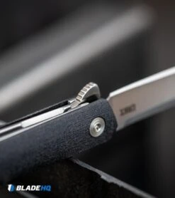 CRKT CEO Flipper Liner Lock Knife Black GRN (3.4" Satin) -Crkt Shop CRKT CEO Flipper Liner Lock Knife Black GRN Satin BHQ 119358 kp steel open web