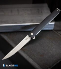 CRKT CEO Flipper Liner Lock Knife Black GRN (3.4" Satin) -Crkt Shop CRKT CEO Flipper Liner Lock Knife Black GRN Satin BHQ 119358 kp steel web