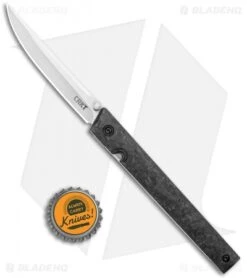 CRKT CEO Liner Lock Knife Marble Carbon Fiber (3.1" Satin S35VN) -Crkt Shop CRKT CEO LL Marble CF Satin BHQ 113867 jr bottlecap