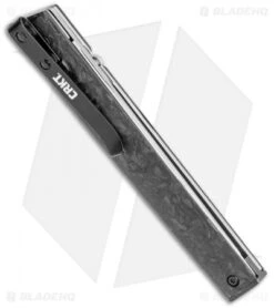 CRKT CEO Liner Lock Knife Marble Carbon Fiber (3.1" Satin S35VN) -Crkt Shop CRKT CEO LL Marble CF Satin BHQ 113867 jr side