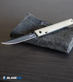 CRKT CEO Liner Lock Knife White Micarta (3.1" Smokewash D2) BHQ Exclusive -Crkt Shop CRKT CEO Liner Lock Knife White Micarta Smokewash D2 BHQ Exclusive BHQ 116341 kp desk web