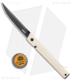 CRKT CEO Liner Lock Knife White Micarta (3.1" Smokewash D2) BHQ Exclusive -Crkt Shop CRKT CEO Liner Lock Knife White Micarta Smokewash Exclusive BHQ 116341 jr bottlecap