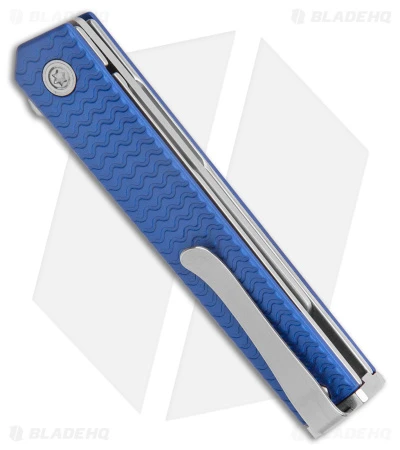 CRKT CEO Microflipper Liner Lock Knife Blue Aluminum (2.21" Satin) 5 CRKT CEO Microflipper Liner Lock Knife Blue Aluminum (2.21" Satin) - Image 3