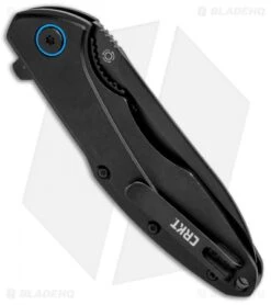 CRKT Caligo Liner Lock Flipper Knife Black Al (3.1" D2 Black) BHQ Exclusive 8 CRKT Caligo Liner Lock Flipper Knife Black Al (3.1" D2 Black) BHQ Exclusive -Crkt Shop CRKT Caligo LL Black Al Black 6215D2 BHQ 95851 jr side