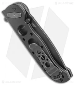 CRKT Carson M16-02DB Tanto Dead Bolt Lock Flipper Knife (3.1" Black SW) -Crkt Shop CRKT Carson M16 02DB Tanto Dead Lock Black Flipper Black SW BHQ 138923 jr side