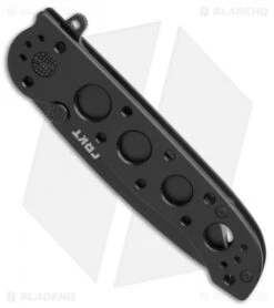 CRKT Carson M16-02KS Tanto Frame Lock Flipper Knife (3.05" Black) 8 CRKT Carson M16-02KS Tanto Frame Lock Flipper Knife (3.05" Black) -Crkt Shop CRKT Carson M16 02KS Tanto black BHQ 76687 er spine