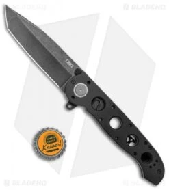 CRKT Carson M16-04DB Tanto Dead Bolt Lock Flipper Knife (3.89" Black SW) -Crkt Shop CRKT Carson M16 04DB Tanto Dead Lock Black Flipper Black SW BHQ 138943 jr bottlecap
