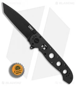 CRKT Carson M16-04KS Tanto Frame Lock Flipper Knife (3.87" Black) -Crkt Shop CRKT Carson M16 04KS Tanto black BHQ 76690 er bottlecap