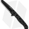 CRKT Carson M16-10K EDC Tanto Liner Lock Knife Black Zytel (3" Black Serr) -Crkt Shop CRKT Carson M16 10K Compact Tanto LL Black Zytel Black Serr BHQ 87746 jr