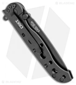 CRKT Carson M16-10KS EDC Tanto Frame Lock Knife (3" Black Serr) -Crkt Shop CRKT Carson M16 10KS EDC Tanto Tactical Zytel Black Serr BHQ 11420 jr side