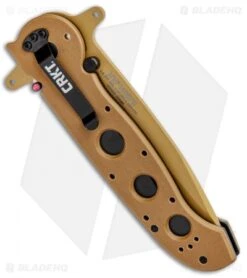 CRKT Carson M16-14DSFG Tanto Flipper Knife Desert Tan G-10 (3.875" Serr) 8 CRKT Carson M16-14DSFG Tanto Flipper Knife Desert Tan G-10 (3.875" Serr) -Crkt Shop CRKT Carson M16 14DSFG Tanto Desert Tan Serr BHQ 4980 jr side