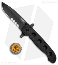 CRKT Carson M16-14SFG Special Forces Tanto Flipper Knife (3.875" Black Serr) -Crkt Shop CRKT Carson M16 14ZSF Tanto Special Forces Black Serr BHQ 3150 jr bottlecap
