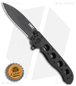 CRKT Carson M21-02G Flipper Knife Black G-10 (3" Black) -Crkt Shop CRKT Carson M21 02G Flipper Knife Black G 10 3 Gray BHQ 3171 LS Bottlecap