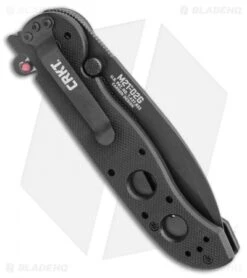 CRKT Carson M21-02G Flipper Knife Black G-10 (3" Black) -Crkt Shop CRKT Carson M21 02G Flipper Knife Black G 10 3 Gray BHQ 3171 LS Side
