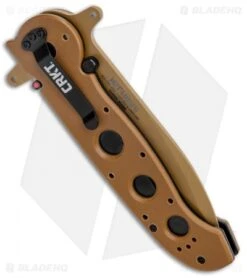 CRKT Carson M21-14DSFG Special Forces Flipper Knife Tan G-10 (3.875" Serr) 8 CRKT Carson M21-14DSFG Special Forces Flipper Knife Tan G-10 (3.875" Serr) -Crkt Shop CRKT Carson M21 14DSFG Special Forces Flipper Tan G 10 Serr BHQ 4983 jr 1 side