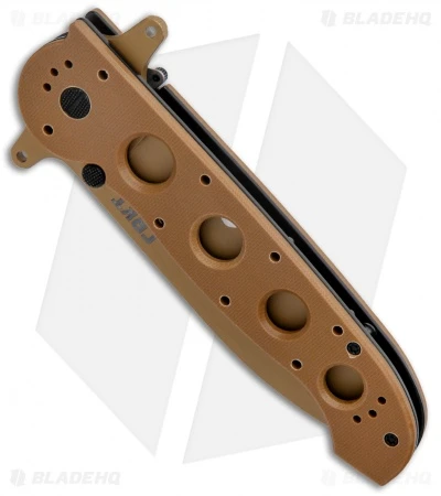 CRKT Carson M21-14DSFG Special Forces Flipper Knife Tan G-10 (3.875" Serr) 4 CRKT Carson M21-14DSFG Special Forces Flipper Knife Tan G-10 (3.875" Serr) - Image 2