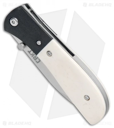 CRKT Carson M4-02 White Bone Spring Assisted Knife (3.25" Satin) 4 CRKT Carson M4-02 White Bone Spring Assisted Knife (3.25" Satin) - Image 2