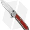 CRKT Carson M18-12R Liner Lock Folding Knife Red G-10 (3.2" Satin) -Crkt Shop CRKT Carson Red G 10 Serr M18 12R BHQ 68534 jr 2