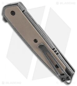 CRKT Cinco Frame Lock Brown G-10 Knife (2.9" Black) 7091 -Crkt Shop CRKT Cinco FL Brown G 10 Black 7091 BHQ 119357 jr side