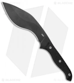 CRKT Clever Girl Kukri Fixed Blade Knife Black G-10 (7.75" Black)