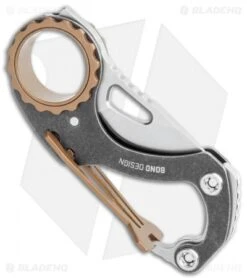 CRKT Compano Carabiner Folding Knife (1.4" Satin) 9082 -Crkt Shop CRKT Compano Carabiner Folding Satin 9082 BHQ 119370 jr side