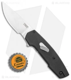 CRKT Cottidae Liner Lock Knife Black Aluminum (2.6" Satin) 6321 -Crkt Shop CRKT Cottidae LL Black Aluminum Satin 6321 BHQ 119354 jr bottlecap