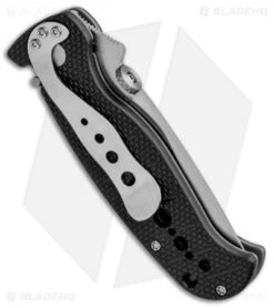 CRKT Crawford Falcon Liner Lock Knife Black Zytel (3" Satin Serr) 6242 8 CRKT Crawford Falcon Liner Lock Knife Black Zytel (3" Satin Serr) 6242 -Crkt Shop CRKT Crawford Falcon LL Black Zytel Satin Serr 6242 BHQ 87729 jr side