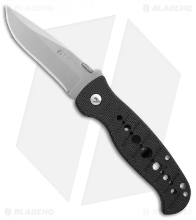 CRKT Crawford Falcon Liner Lock Knife Black Zytel (3.875" Satin) 6232 3 CRKT Crawford Falcon Liner Lock Knife Black Zytel (3.875" Satin) 6232