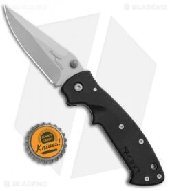 CRKT Crawford Kasper Liner Lock Knife Black Zytel (3.1" Bead Blast) 6772 -Crkt Shop CRKT Crawford Kasper LL Black Zytel BB 6772 BHQ 87021 jr bottlecap