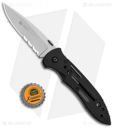 CRKT Crawford Point Guard Liner Lock Knife (3.5" Bead Blast Serr) 6763 6 CRKT Crawford Point Guard Liner Lock Knife (3.5" Bead Blast Serr) 6763 - Image 4