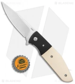 CRKT Curfew Spring Assisted Knife White Fiber/Black Aluminum (3.1" Satin) 9 CRKT Curfew Spring Assisted Knife White Fiber/Black Aluminum (3.1" Satin) -Crkt Shop CRKT Curfew REsin Handle LL DP Satin BHQ 138959 jr bottlecap