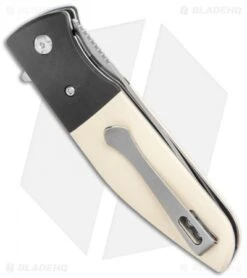 CRKT Curfew Spring Assisted Knife White Fiber/Black Aluminum (3.1" Satin) 8 CRKT Curfew Spring Assisted Knife White Fiber/Black Aluminum (3.1" Satin) -Crkt Shop CRKT Curfew REsin Handle LL DP Satin BHQ 138959 jr side