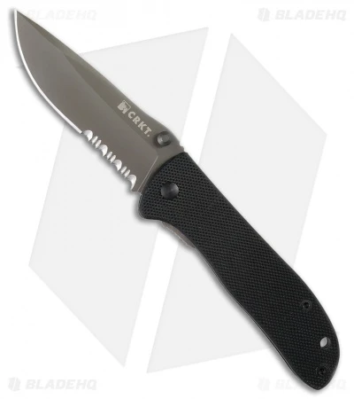 CRKT Drifter Case Liner Lock Knife Black G-10 (2.875" Gray Serr) 6460KC 3 CRKT Drifter Case Liner Lock Knife Black G-10 (2.875" Gray Serr) 6460KC