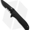 CRKT Drifter Knife W/ Veff Serrations Black Resin Infused Handle (2.82" Black)