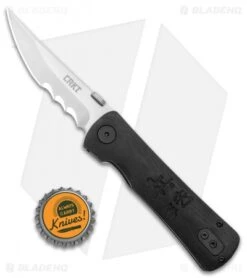 CRKT Folding Heiho Spring Assisted Knife (3.125" Satin Serr) 2901 -Crkt Shop CRKT Folding Heiho SA Satin Serr 2901 BHQ 11434 jr bottlecap
