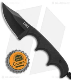 CRKT Folts Minimalist Bowie Neck Knife Black G-10 (2" Black) 2387K -Crkt Shop CRKT Folts Minimalist Bowie Neck Black G 10 Black CR2387K BHQ 43700 jr bottlecap