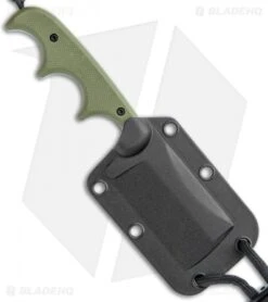 CRKT Folts Desert Warrior Minimalist Cleaver Neck Knife (2.1" Copper D2) -Crkt Shop CRKT Folts Minimalist Cleaver Neck Knife OD Green G 10 Copper BHQ 114000 jr sheath