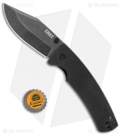 CRKT Ryan Johnson The Gulf Lock Knife Black G10 (4" Black Stonewash) -Crkt Shop CRKT Gulf LL Black G 10 BSW 2795 BHQ 103930 jr bottlecap