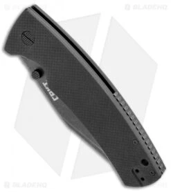 CRKT Ryan Johnson The Gulf Lock Knife Black G10 (4" Black Stonewash) -Crkt Shop CRKT Gulf LL Black G 10 BSW 2795 BHQ 103930 jr spine