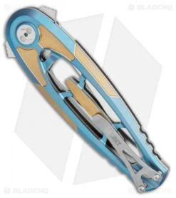 CRKT Hirin Liner Lock Knife Titanium (3.5" Satin M390) 5042 -Crkt Shop CRKT Hirin Frame Lock Knife 3.5in Satin 5042 BHQ 113913 LS Side