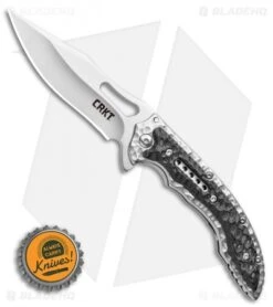 CRKT Ikoma Fossil Small Frame Lock Knife Black G-10 (3.41" Satin) 5462 -Crkt Shop CRKT Ikoma Fossil Small Frame Lock Knife Black G 10 3.41 Satin 5462 BHQ 51854 LS Bottlecap